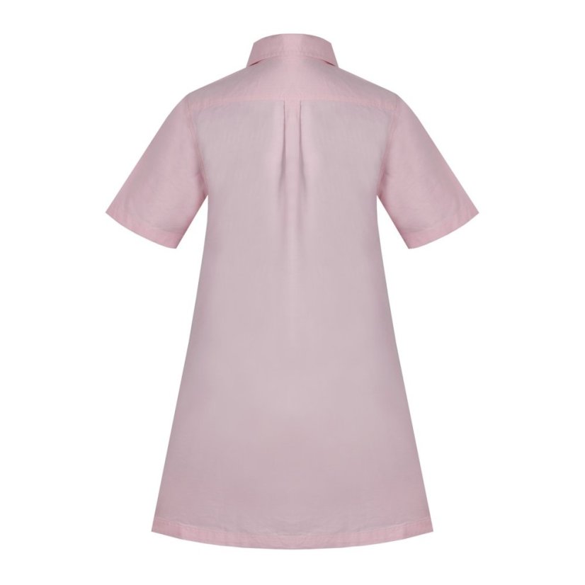 Miso Women's Oxford Day Shirt Dress Pink