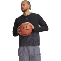 Under Armour Men's Long Sleeve Performance Gym Top Black/Grey