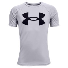 Under Armour Tech™ Big Logo Short Sleeve Juniors Grey/Black