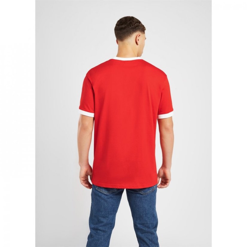 Source Lab Retro T-Shirt Mens Red/White