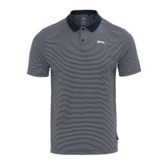 Slazenger Micro Stripe Golf pánské polo tričko Navy