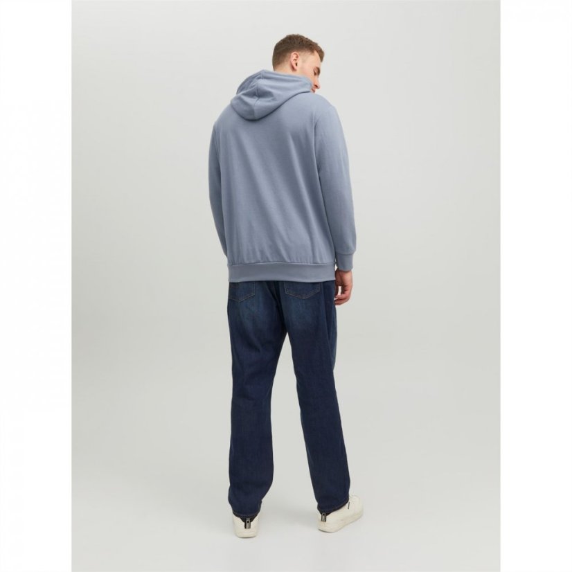 Jack and Jones Basic Hoodie Mens Plus Size Flint Stone