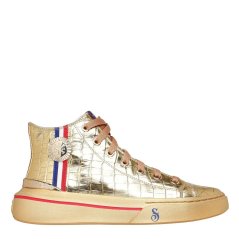 Skechers Men's Snoop Gold Canvas High-Top Trainers Gold