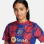 Nike FC Barcelona Academy Pro Pre Match Top 2023 2024 Womens Royal Blue