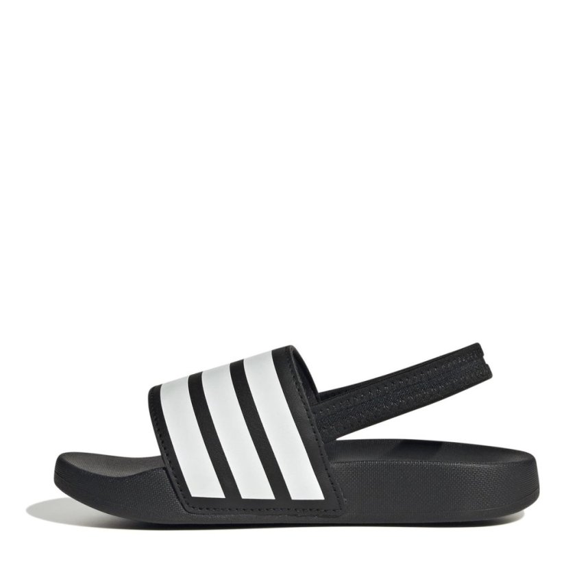 adidas Adilette Estrap Slides Kids Black/White
