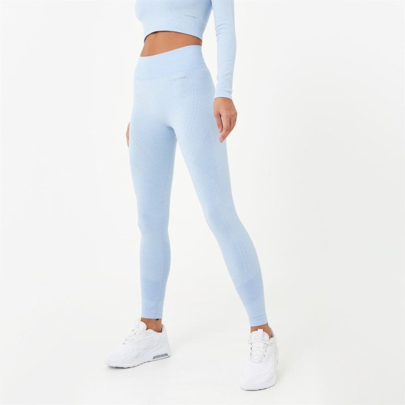USA Pro Core High Rise Seamless Tights Womens Brunera Blue