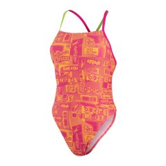 Speedo Al TBk 1Pc Ld99 Pink/Yellow