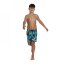 Speedo Printed Leisure 15 Swim Shorts Junior Boys Blue/Yellow
