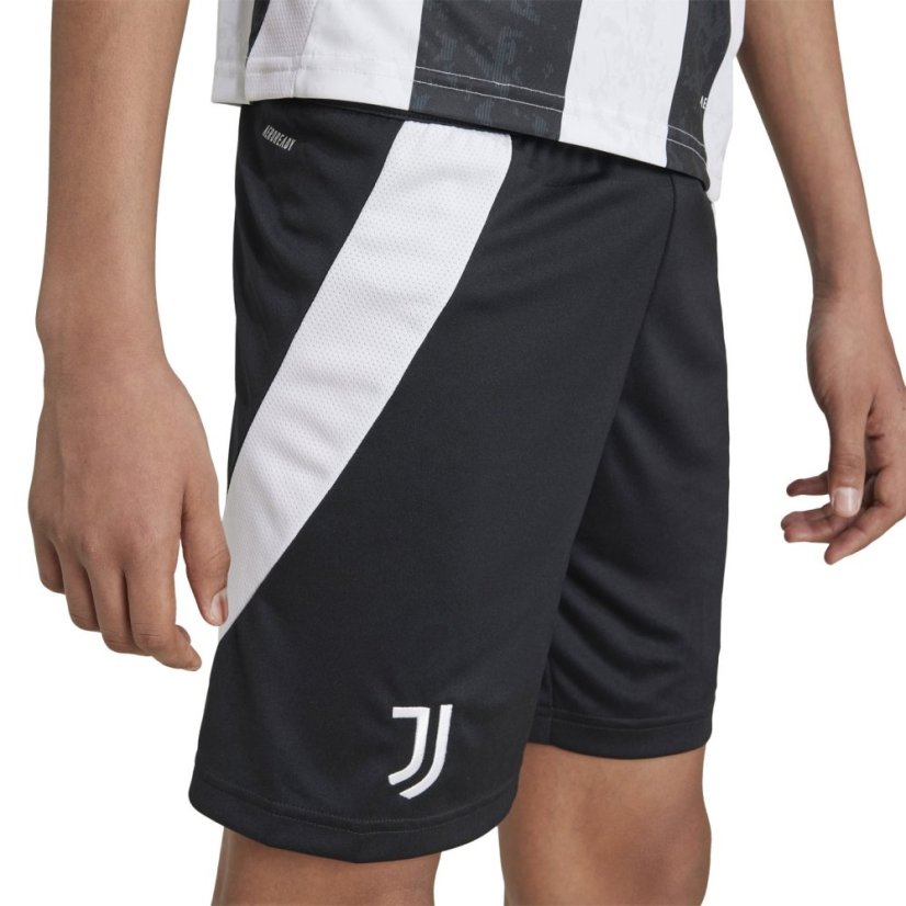 adidas Juventus Home Shorts 2024 2025 Juniors Black/White