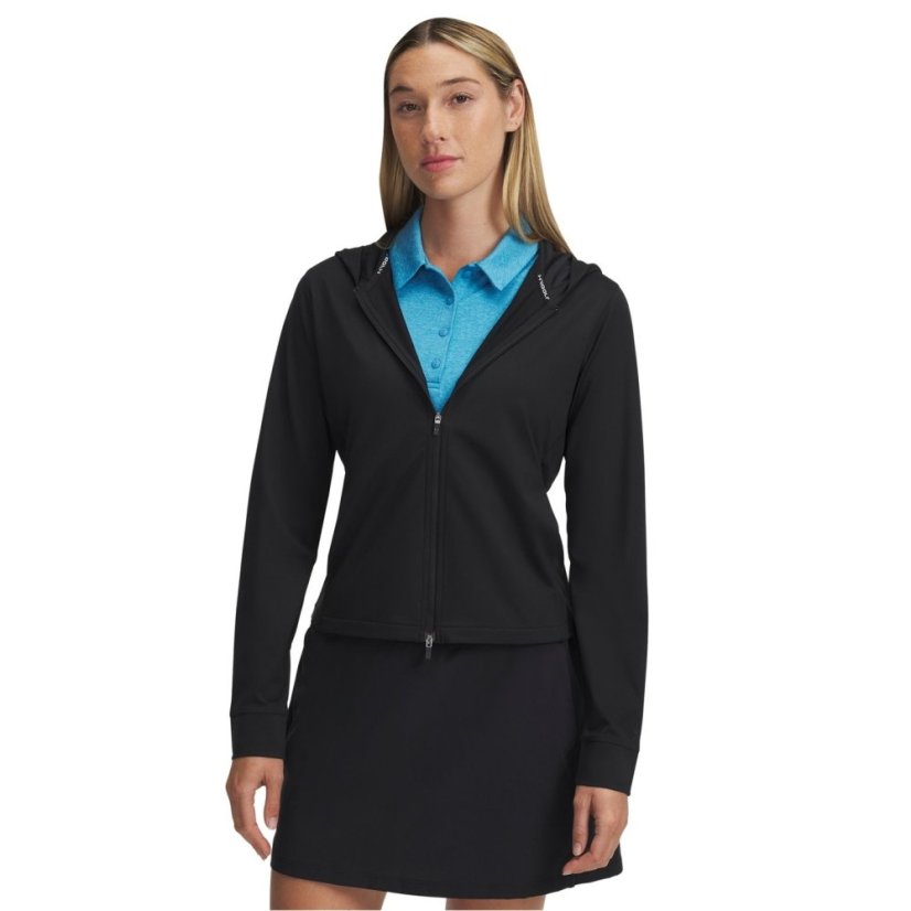 Under Armour Women's Drive Full-Zip Performance Golf Jacket Black