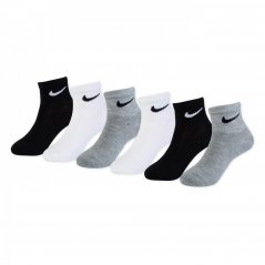Nike 6 Pack Ankle Socks Childrens Mixed