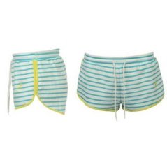 Kangol Stripe Shorts Ladies White