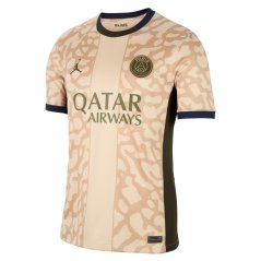 Nike Paris Saint-Germain x Jordan Fourth Vapor Match Shirt 2023 2024 Juniors Hemp
