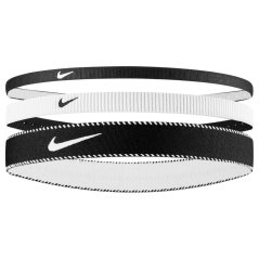 Nike Flex Mixed Width Headbands (3 Pack) Black/White