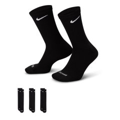 Nike 3 Pack Crew Socks Mens Black/White