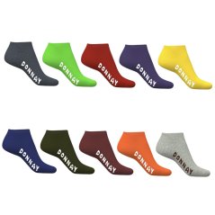Donnay 10 Pack Trainer Socks Plus Size 12+ Bright Asst