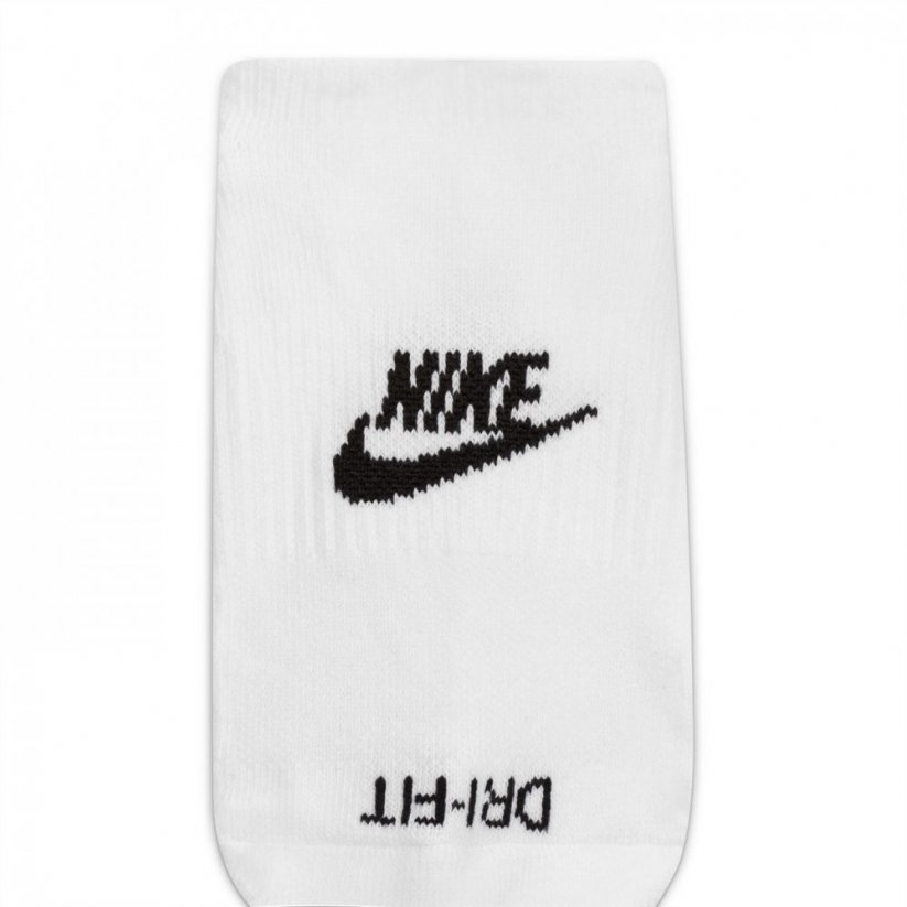 Nike Plus Cushioned Nike Footie 3pk Socks White/Black