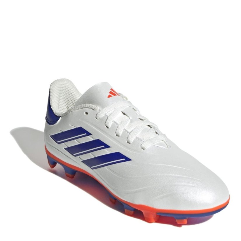 adidas Copa Pure 2 Junior Firm Ground Football Boots White/Blue