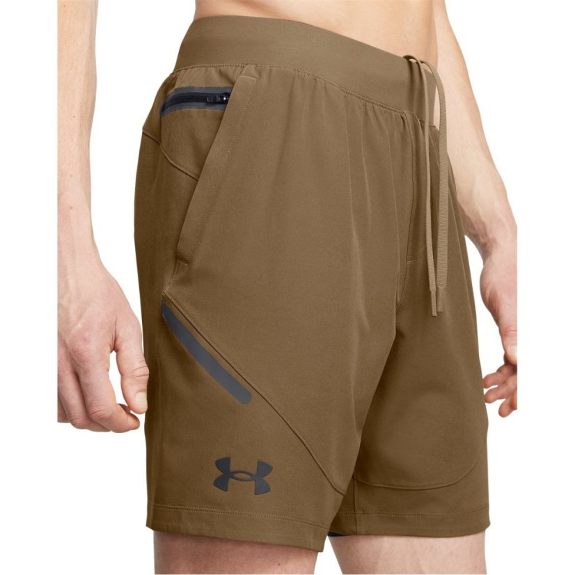 Under Armour Men's Unstoppable Performance Gym Shorts Brown