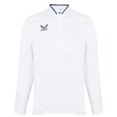 Castore AMC LS Performance Polo Mens White/Navy