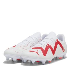 Puma Future Play Mxsg Soft Ground Football Boots Mens White/Orchid
