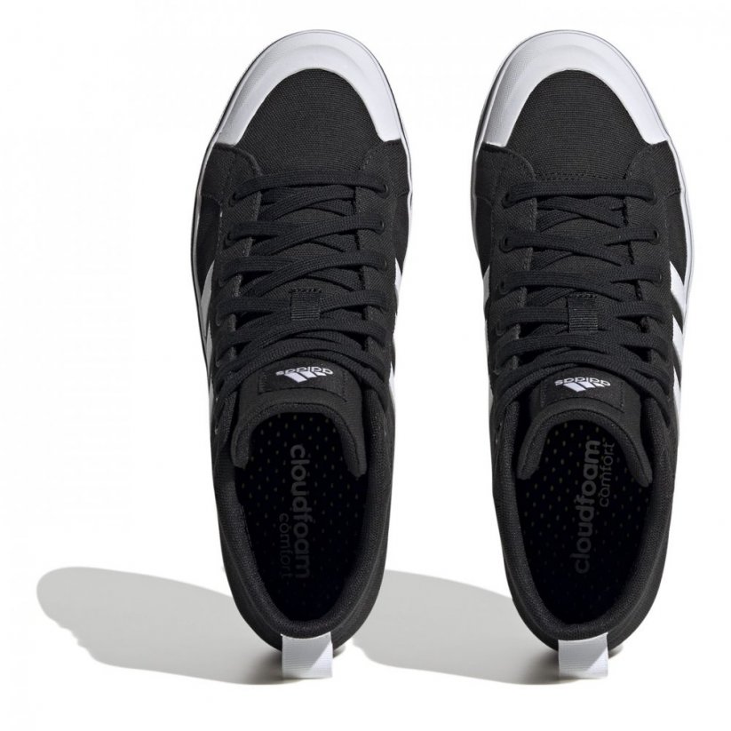 adidas Bravada 2.0 Lifestyle Skateboarding Canvas Mid-Cut Shoes Mens Black/White