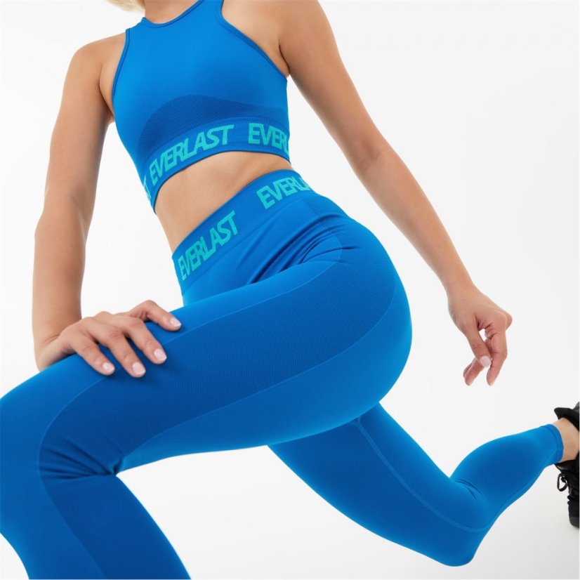 Everlast Seamless Logo Leggings Womens Imperial Blue