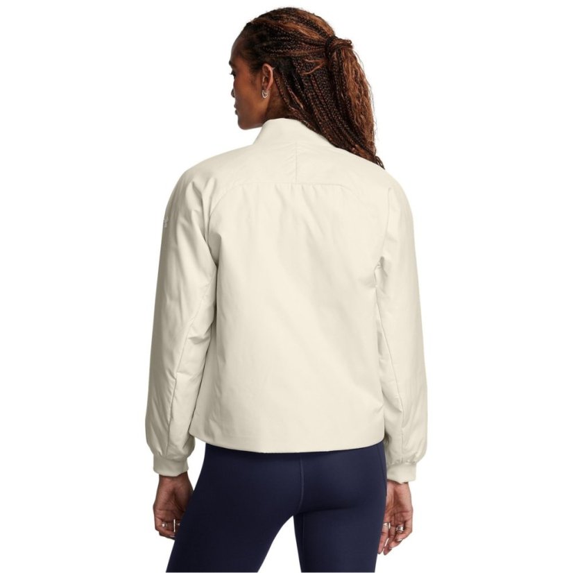 Under Armour Women's Inulated Unstoppable Water-repellent Bomber Jacket White