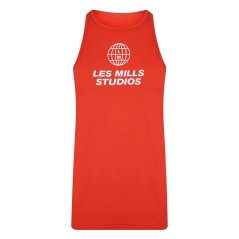 Reebok Women's Les Mills Activchill Dreamblend Performance Gym Vest Dynred