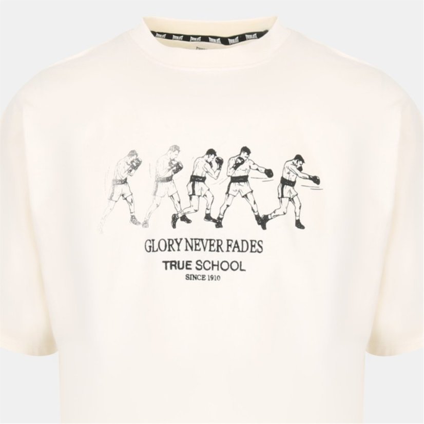 Everlast Men's Cotton Short Sleeve Crew Neck T-Shirt White