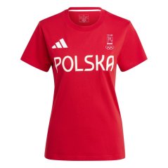 adidas Women's Short Sleeve Performance Gym Top Better Scarlet