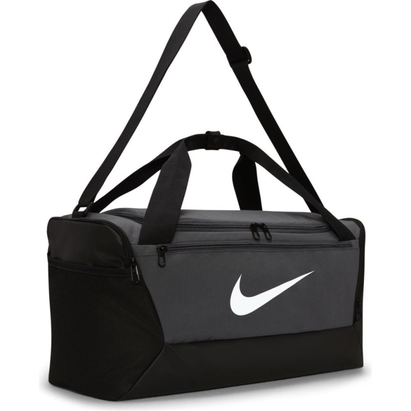 Nike Brasilia S Training Duffel Bag (Small) Grey