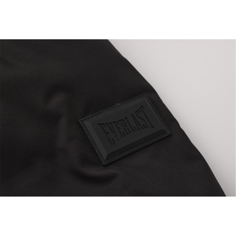 Everlast Men's Hooded Long Sleeve 3 Pockets Full Zip Medium Puffer Jacket Black