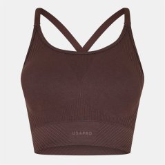 USA Pro UP Seamless Adjustable Sports Bra Espresso