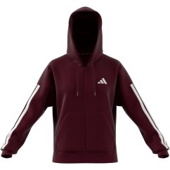 adidas Essentials 3 Stripe Zip Track dámska mikina Ruby