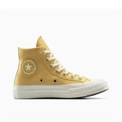 Converse Unisex Chuck 70 Gold Canvas High-Top Trainers 237-Sandy Sho