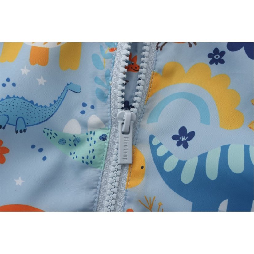 Star Kids' Print Hooded Long Sleeve Rain Anorak AOP