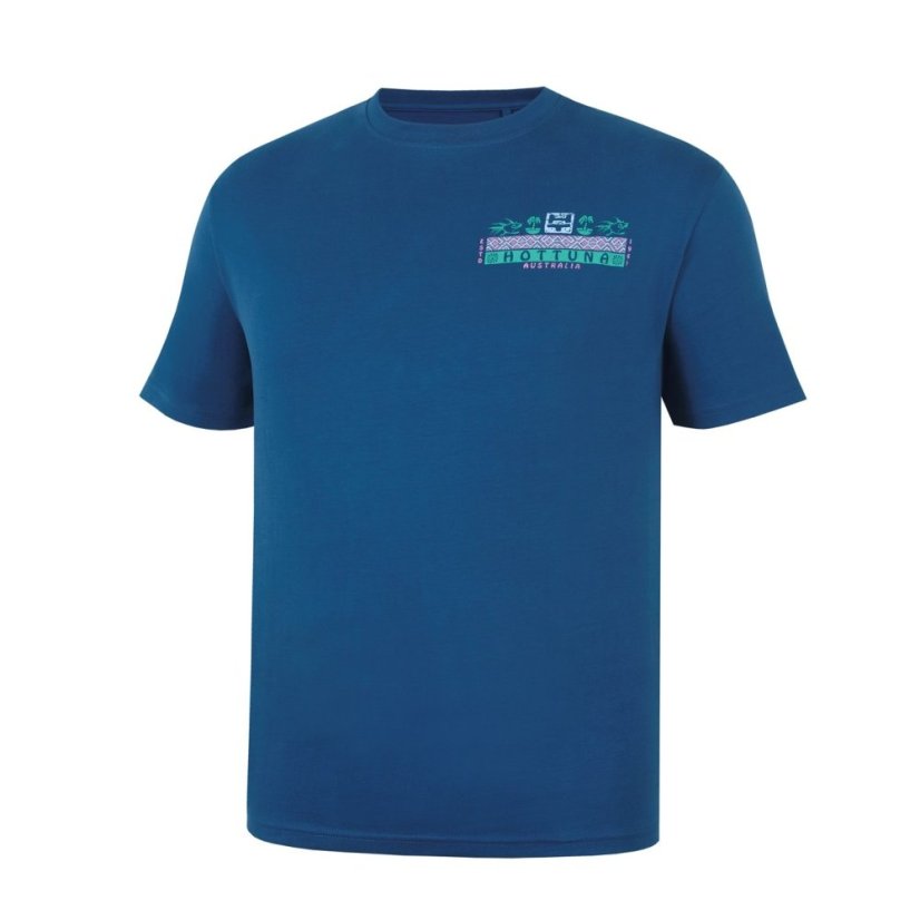 Hot Tuna Crew T Shirt Mens Teal