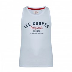 Lee Cooper Cooper Logo Vest White 1