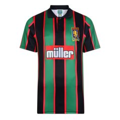 Score Draw ScoreDraw Aston Villa Retro Away Shirt '94 Adults Green/Black