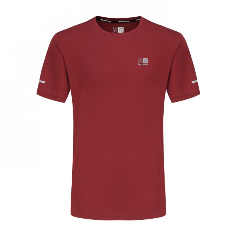 Karrimor Run Short Sleeve T Shirt Mens Maroon Red