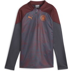 Puma Women's MCFC Training Licensed Drill Top Strong Grey