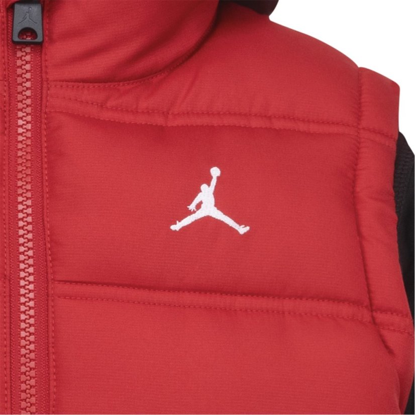 Air Jordan Kids' Lightweight Quilted Puffer Jacket Red/Black