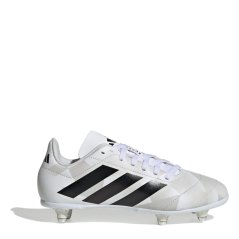 adidas Junior Soft Ground Rugby Boots White/Black