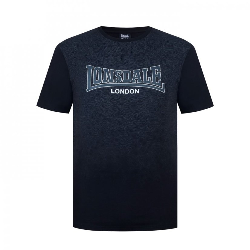 Lonsdale Tee Shirt Geo Black
