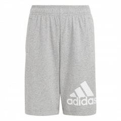 adidas BL Fleece Shorts Junior Boys Grey/White