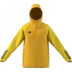adidas Men's Tiro Competition All Weather Water-Repellent Rain Anorak Gold/Yellow