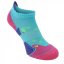 Karrimor 2 Pack Running Socks Ladies Turquoise/Fusch