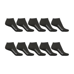 Donnay 10 Pack Trainer Socks Children Black