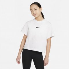 Nike Sportswear Big Kids' (Girls') T-Shirt White/Black